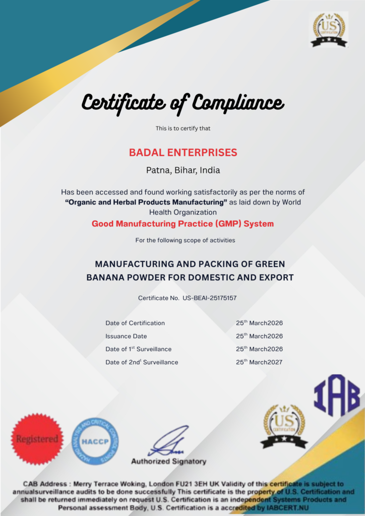 certificate of complaince (17)